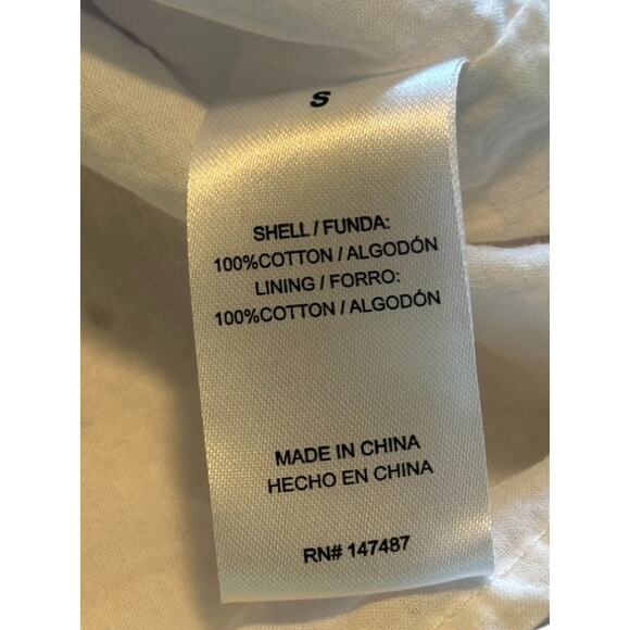 Draper James Top Women Small White Eyelet Cottage Cotton Prairie Feminine - Picture 6 of 8